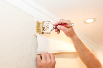 Pose de papier peint à Buré — revêtements muraux et toiles de verre